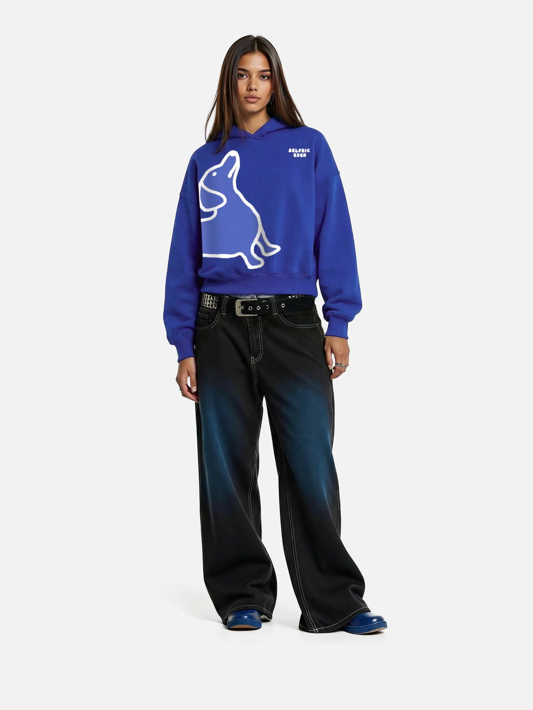 Aelfric Eden Boxy Dachshund Graphic Hoodie