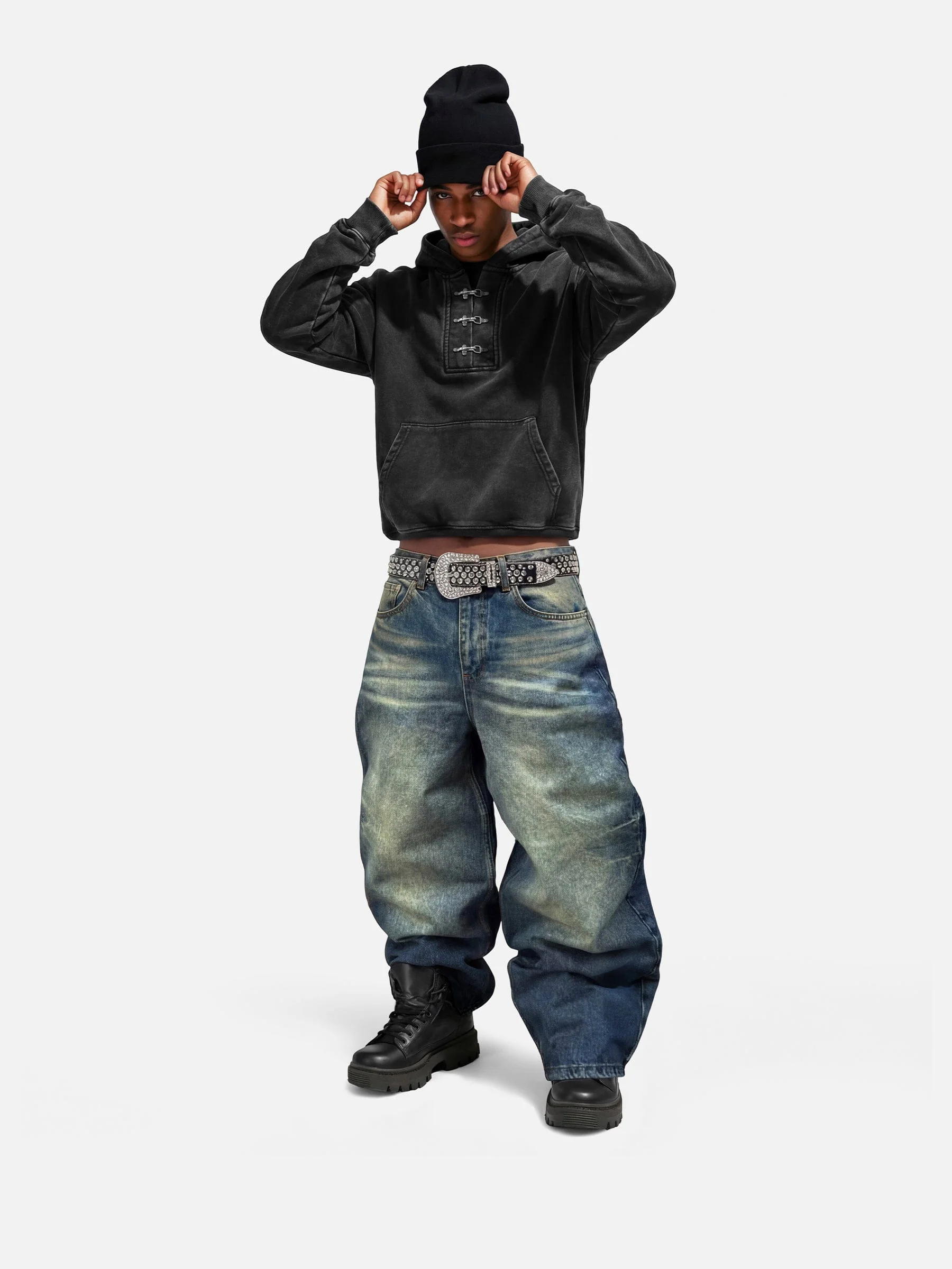 Aelfric Eden Boxy Metal Toggle Pullover Hoodie