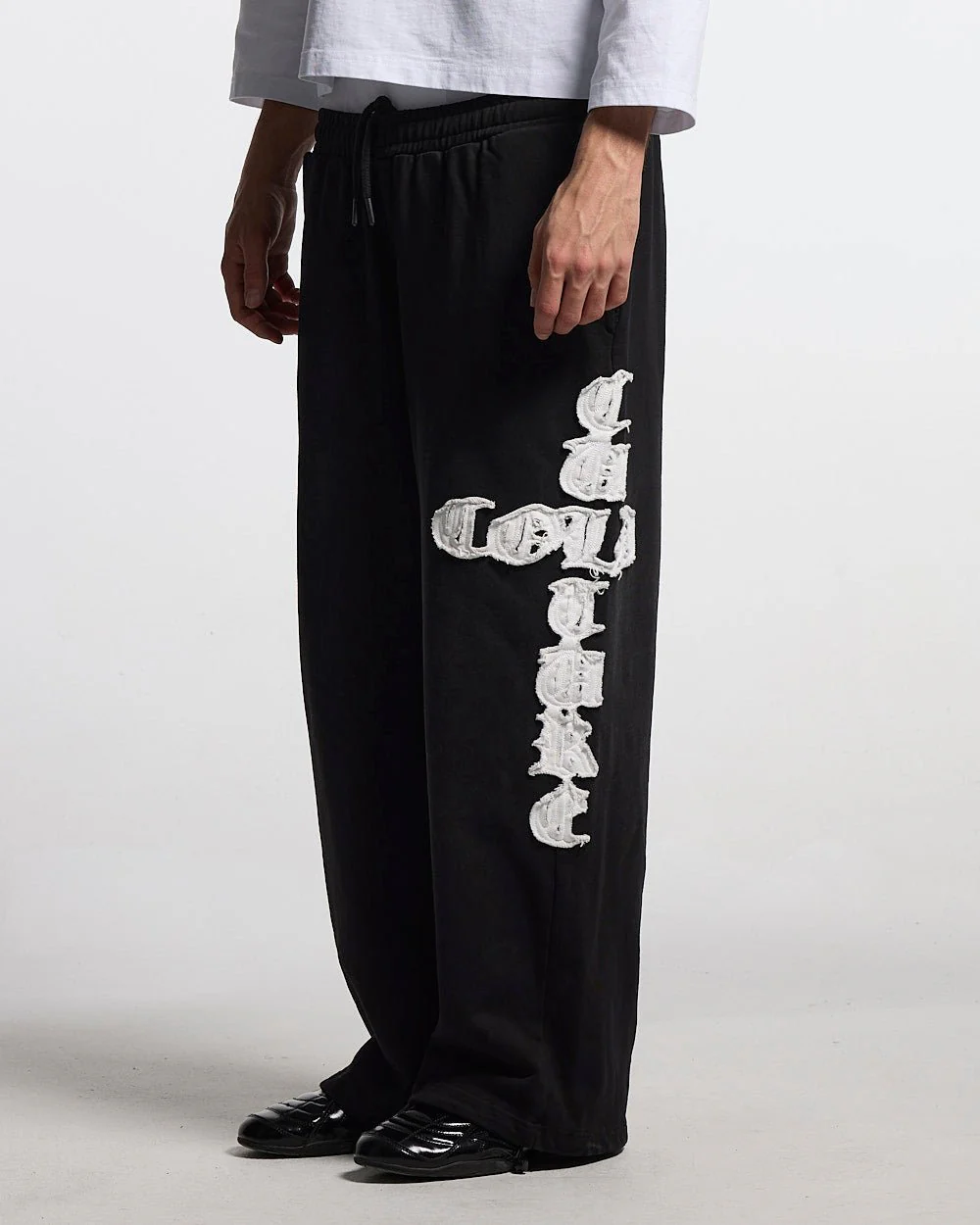 CROSSED SWEATPANTS BLACK