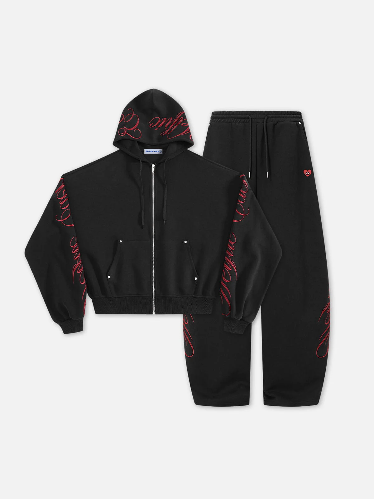 [Pre-Order] Aelfric Eden Boxy Embroidery Hoodie Sets