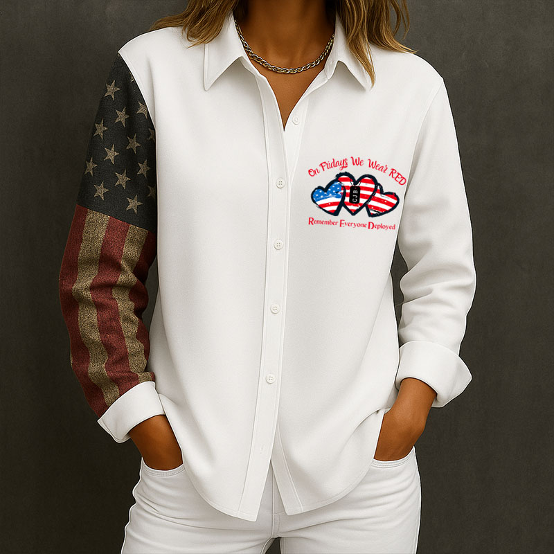 Red Friday Long-Sleeved Shirt