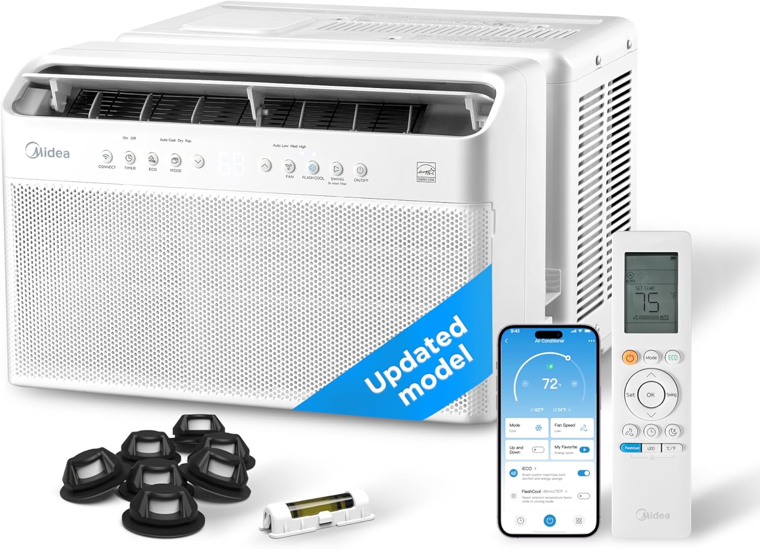 12,000 BTU U Shaped Smart Inverter Window Air Conditioner