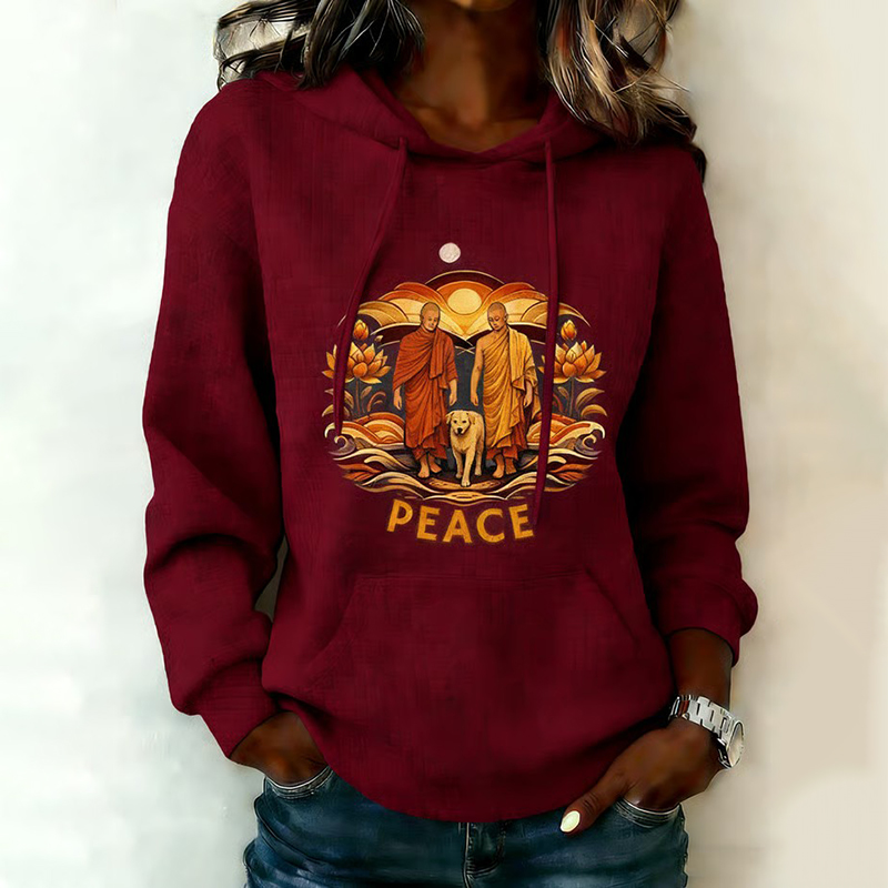 Women's Walk For Peace Art Print Hooded