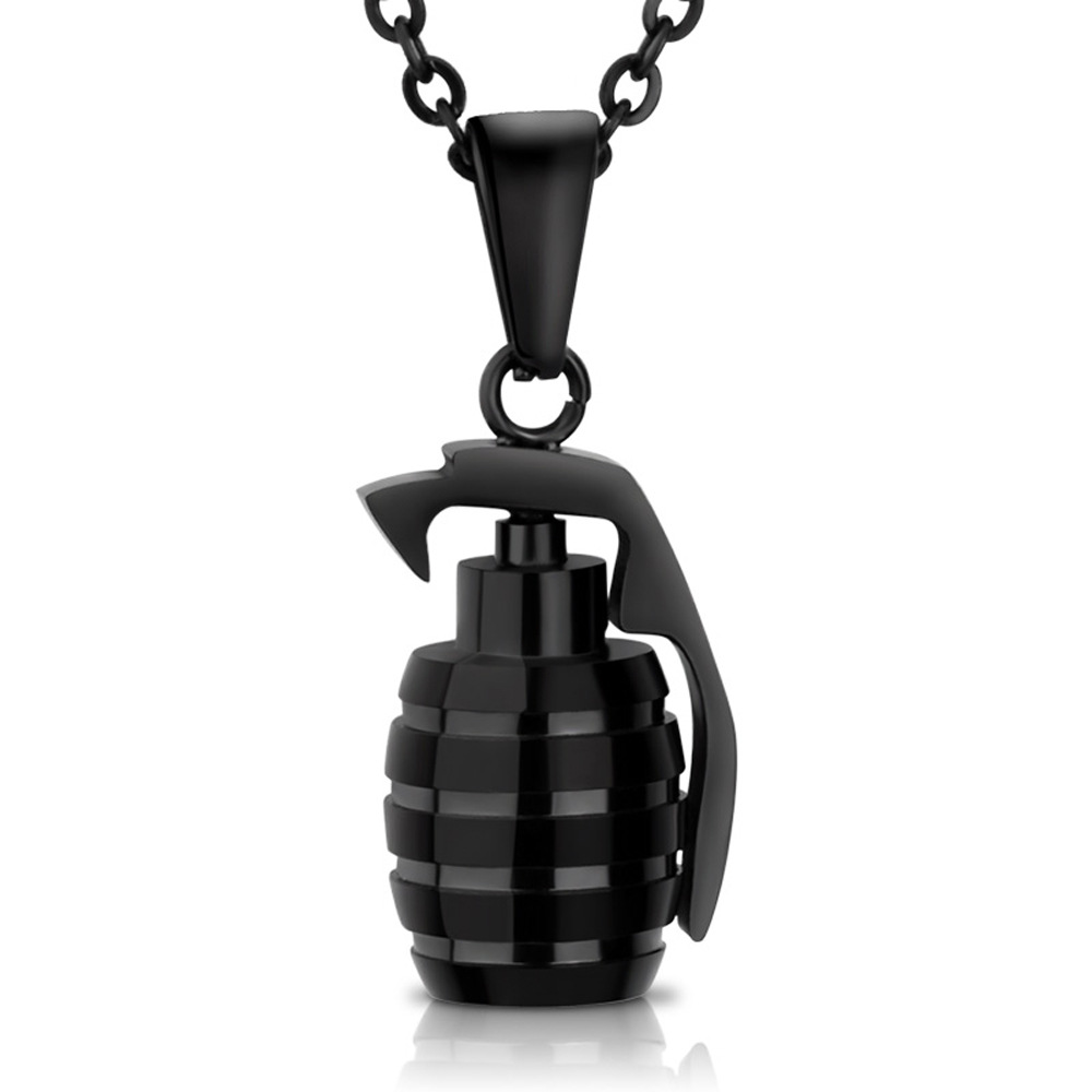 Men's Grenade Pendant Necklace