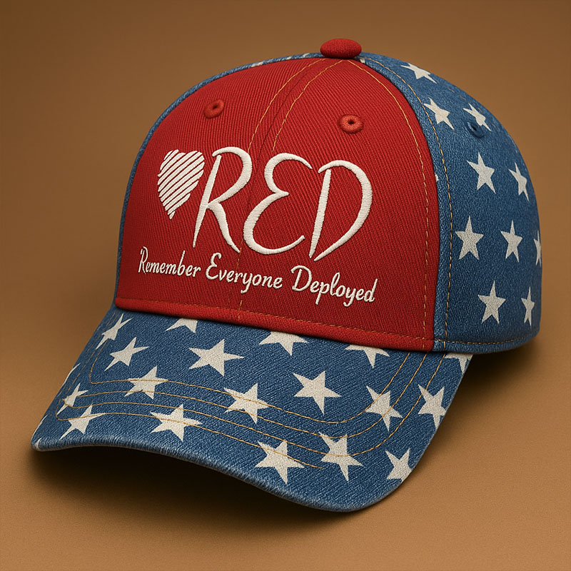 Red Friday Printed Casual Hat