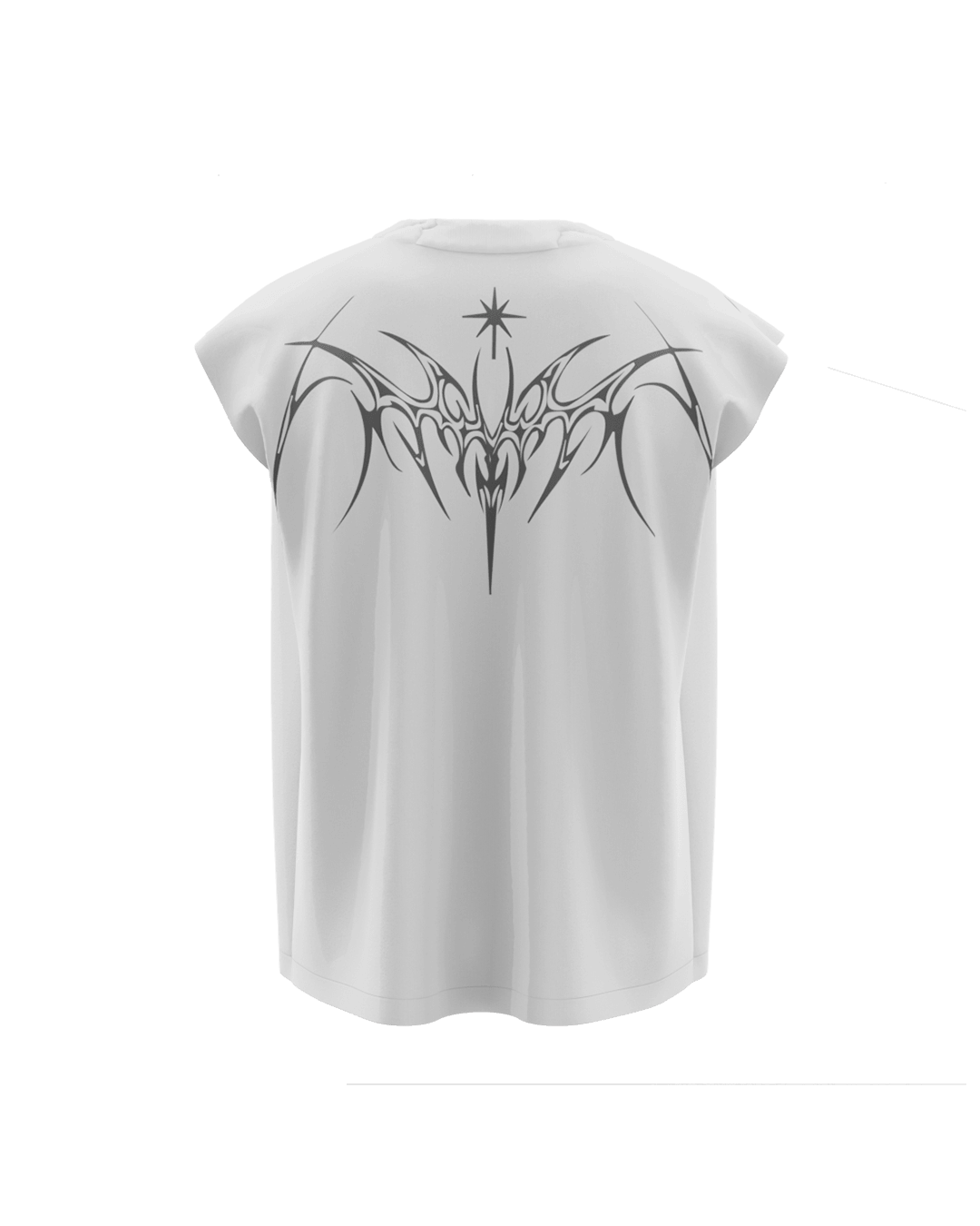 Kyron White Boxy Vest