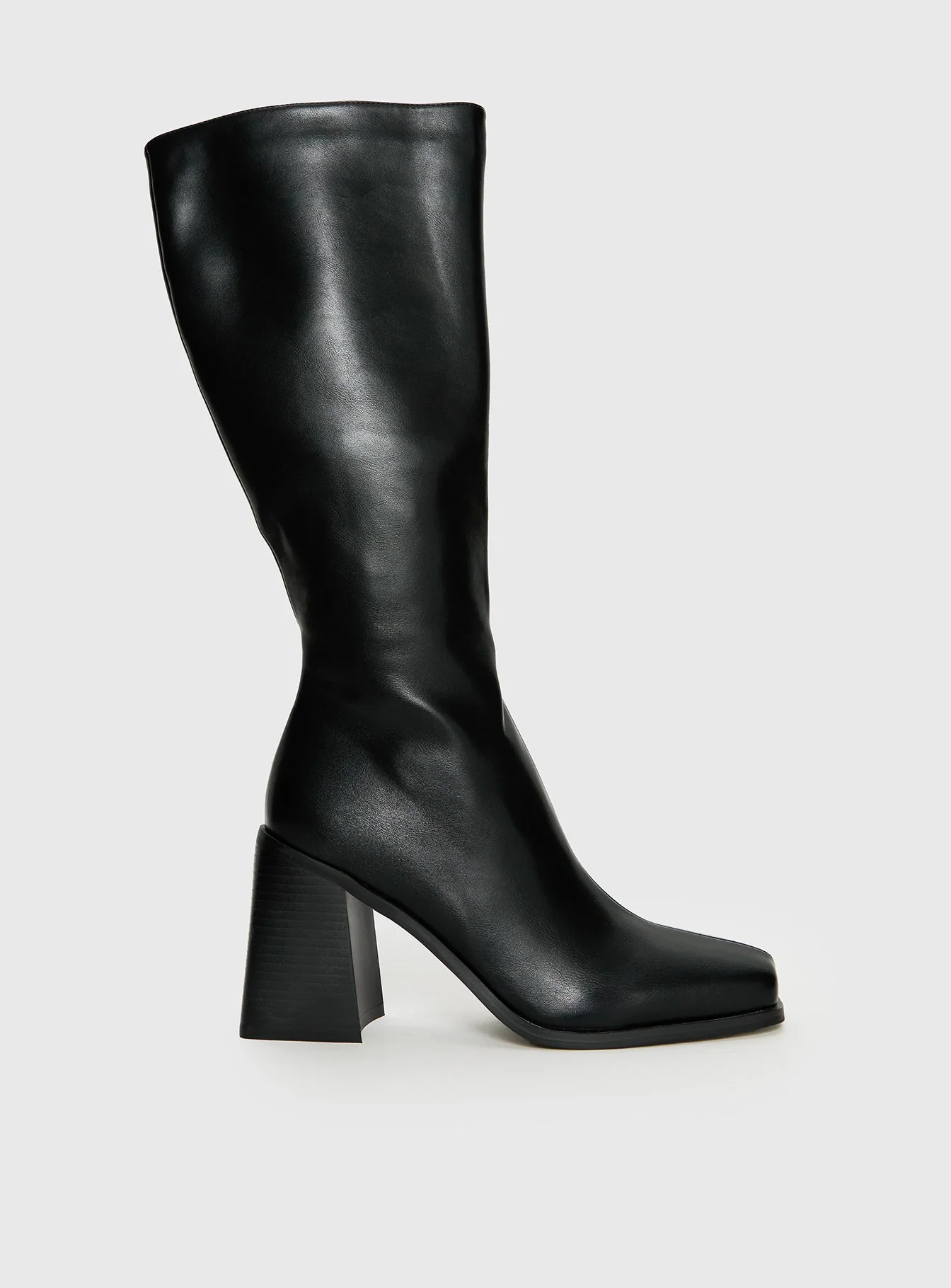 Renzo Knee High Boots Black