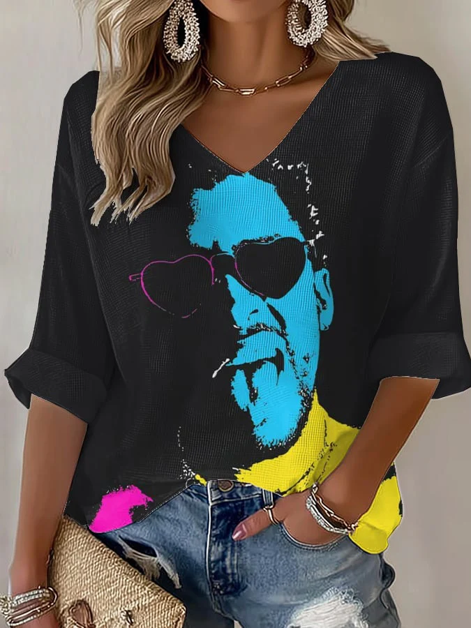 Women's  Puerto Rico Print Shirt