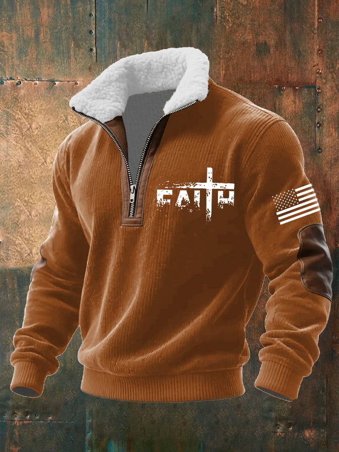 Men's Faith Textured Sweatshirt
