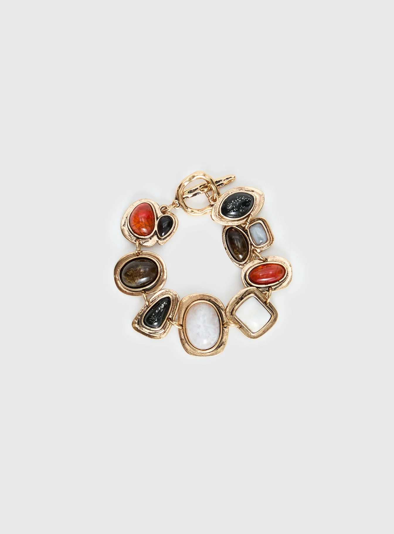 Jazlyn Stone Bracelet Gold