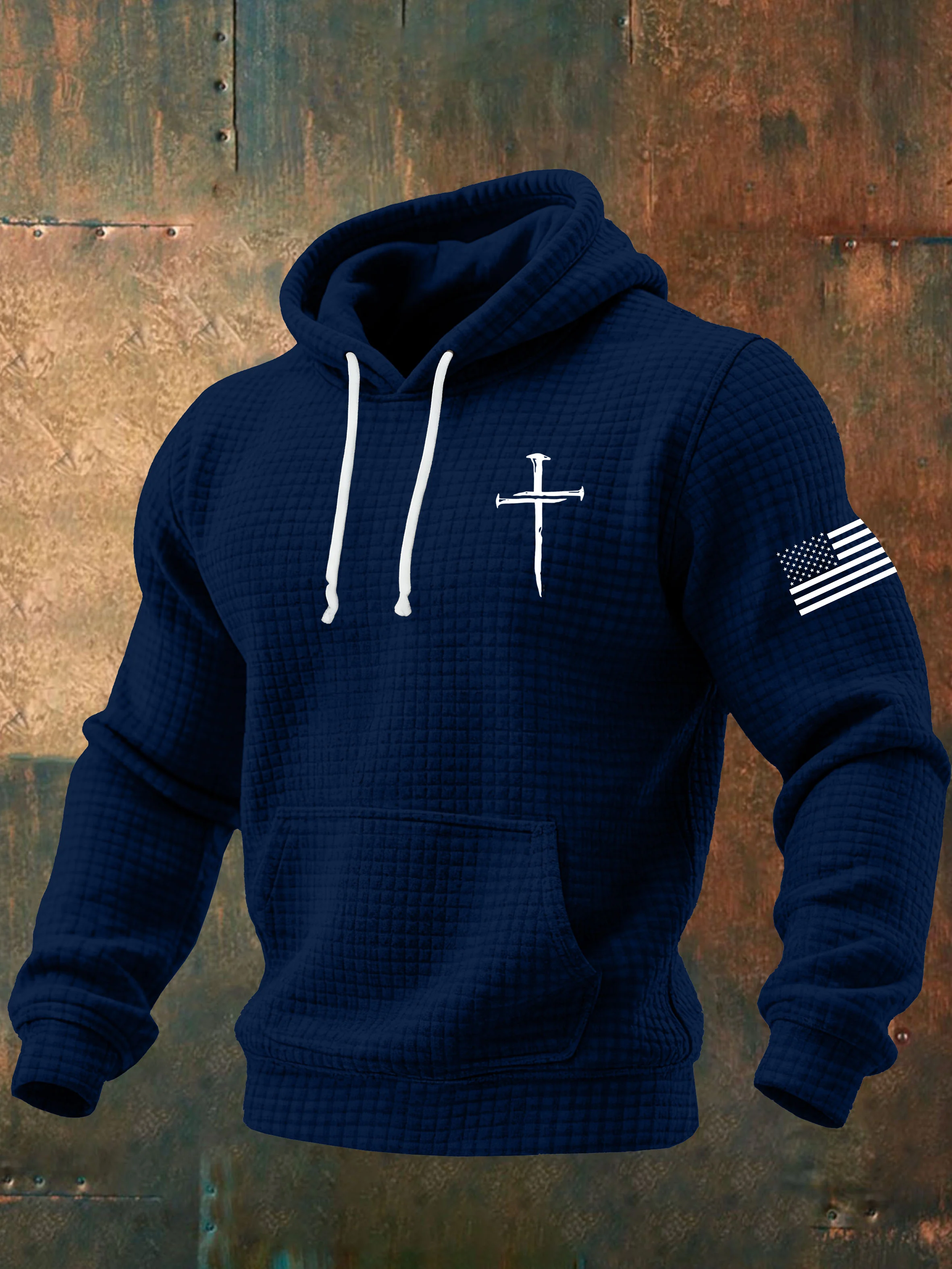 Men's Faith Print Hoodie Sweatshirt