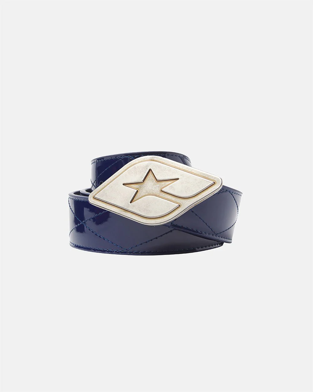 ORIGINAL LEATHER BELT GLOSSY DARK BLUE