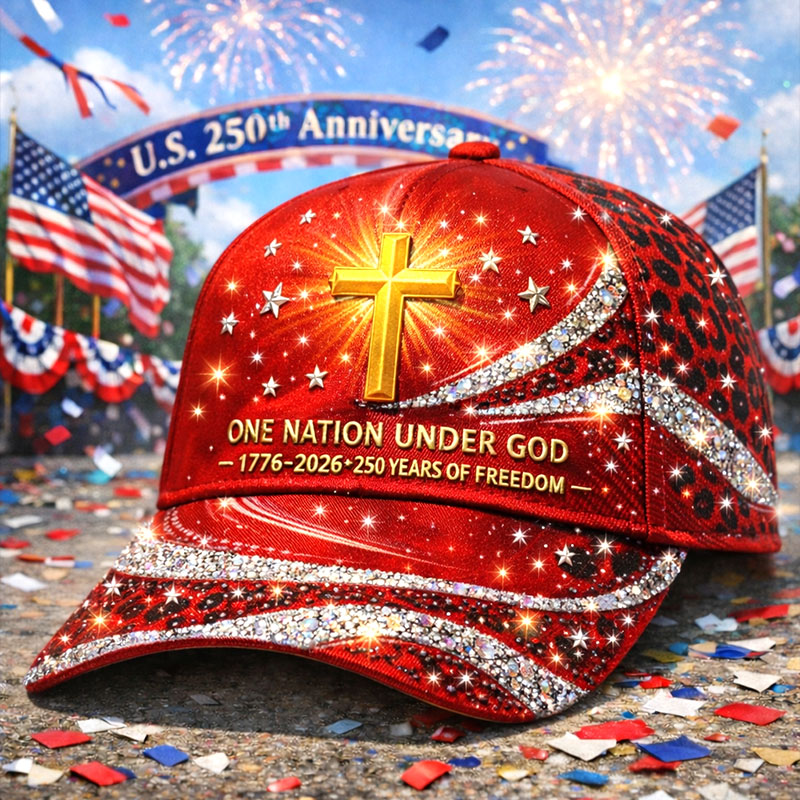 US 250th Anniversary Faith Art Print Hat