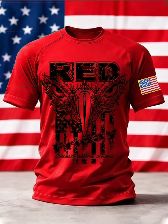 Men's Red Friday Print T-Shirt