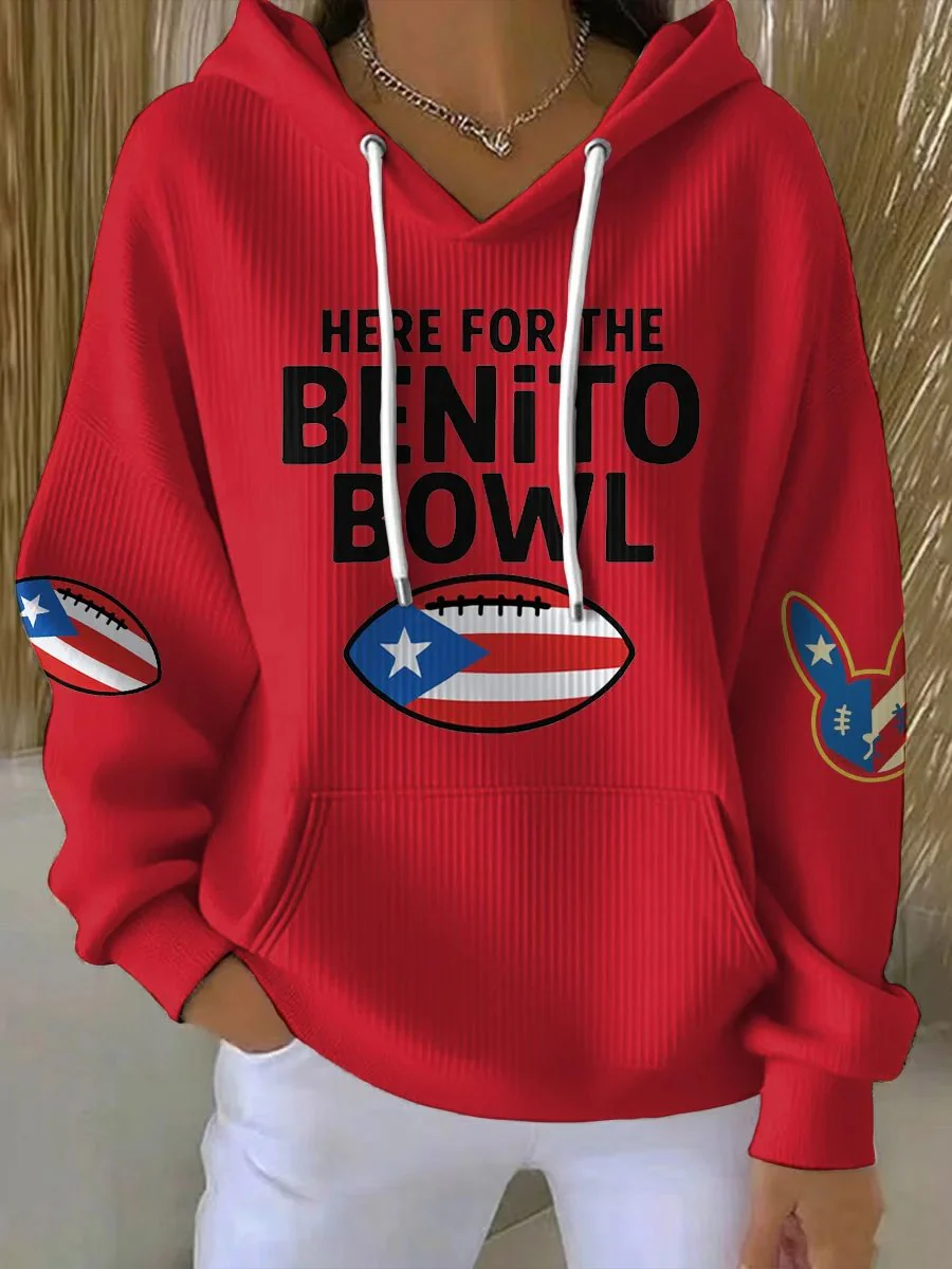 Women's Puerto Rico Print Casual Sweatshirt