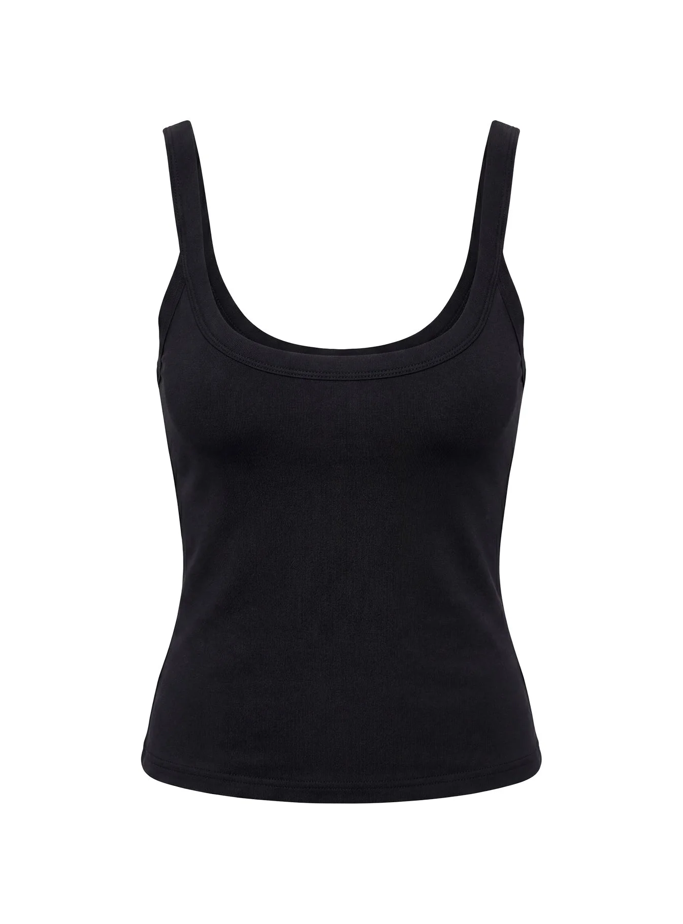 Kasper Cinched Longline Tank Top Black