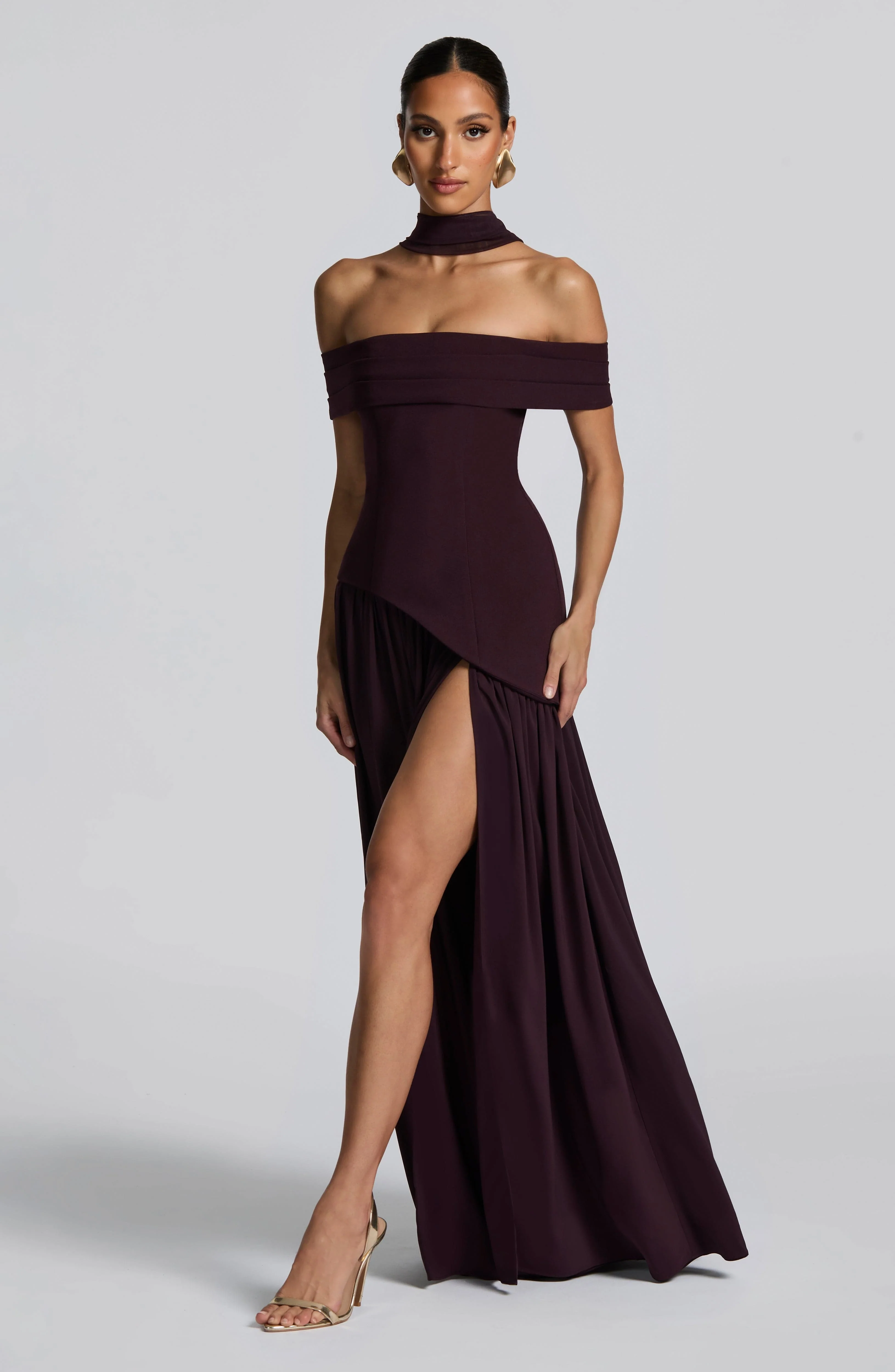 Delilah Maxi Dress - Plum