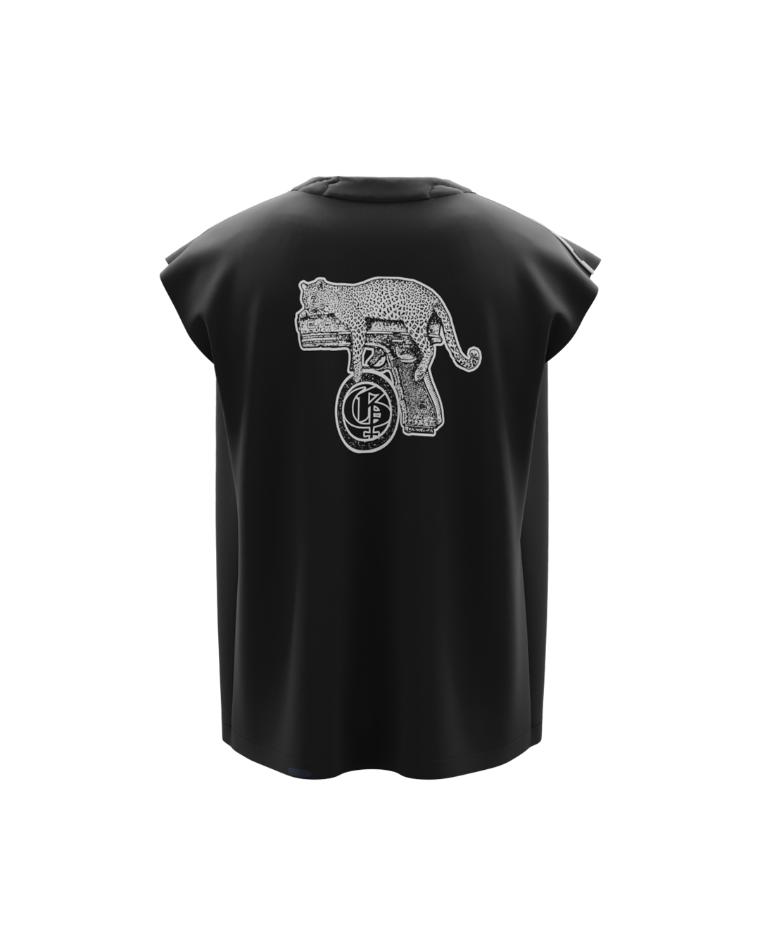 Rajah Black Unisex Boxy Vest