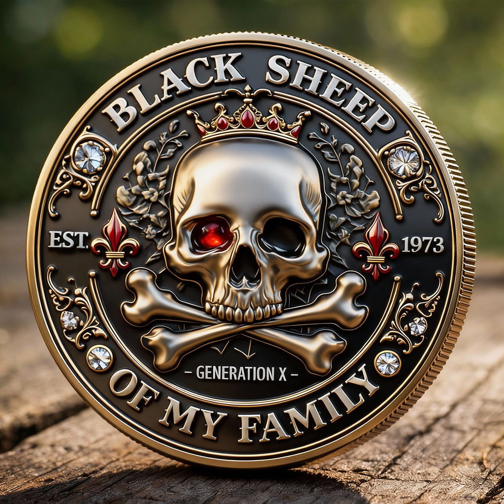 Black Sheep of My Family Challenge Coin
