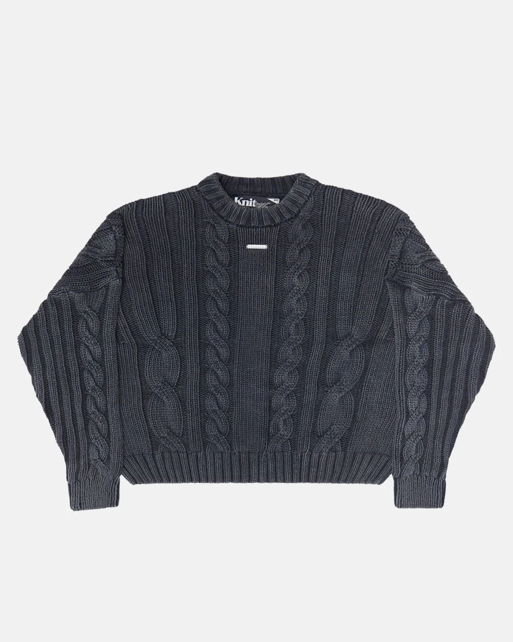 PATTERNED KNIT BLACK