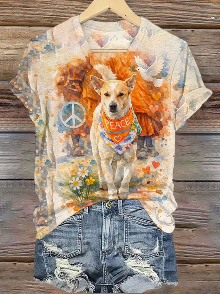 Women's Walk For Peace Art Print T-shirt