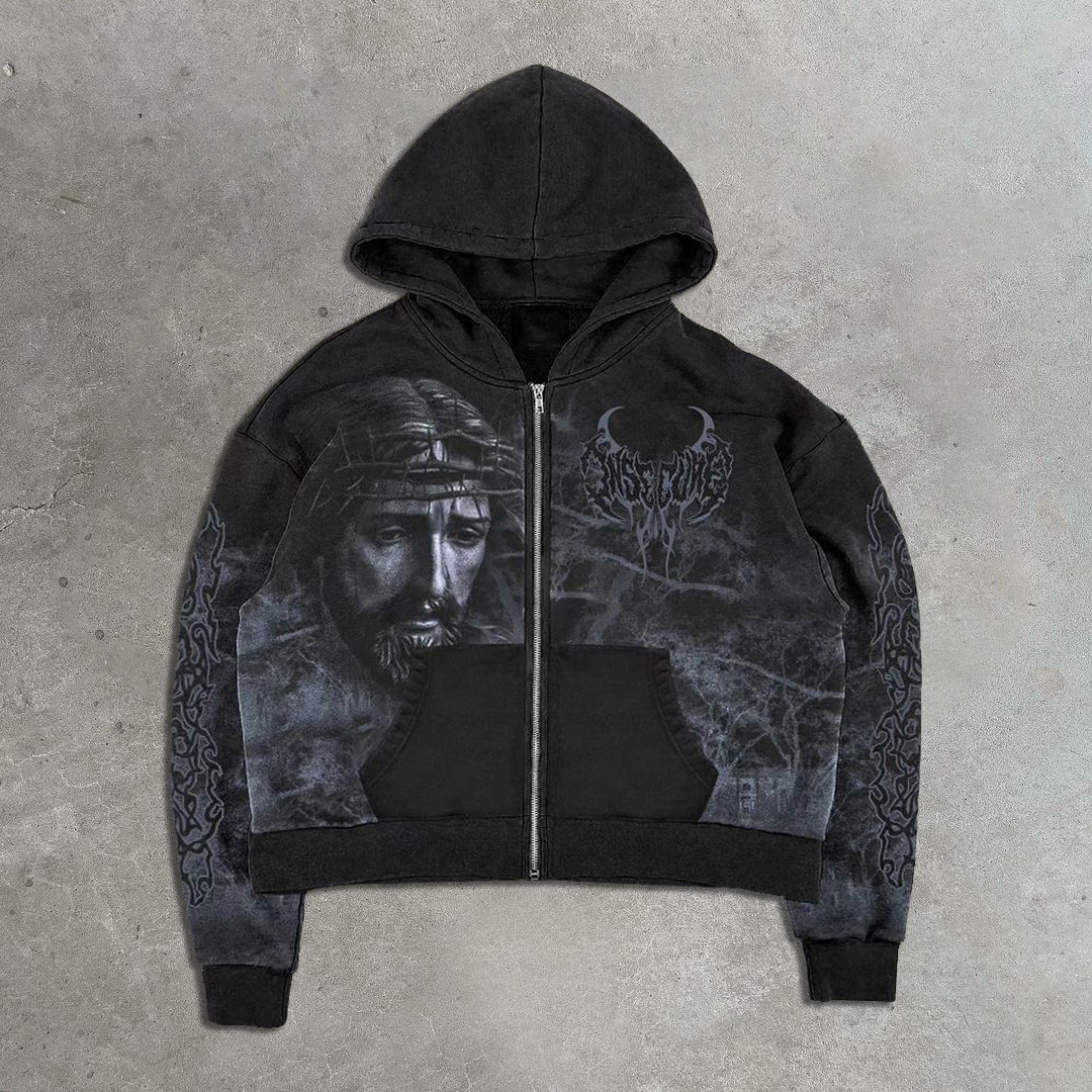 God Casual Street Zip Hoodie