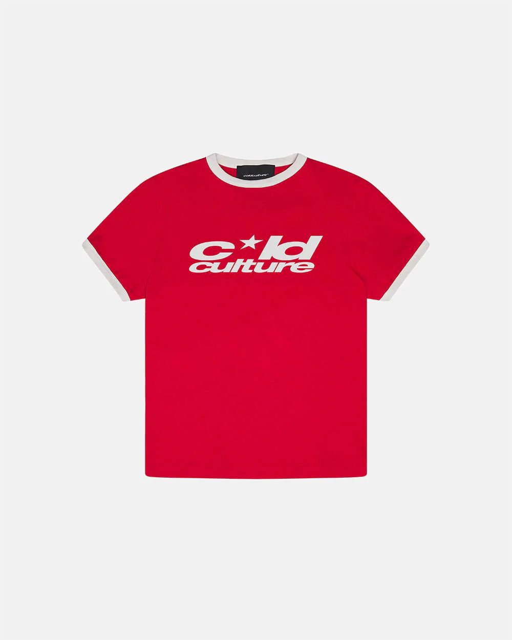 HARPER TEE RED AND WHITE