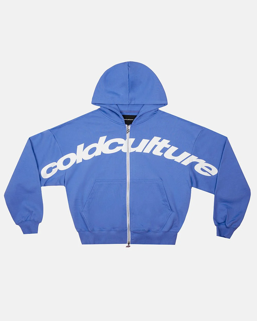 DRIVEN ZIP HOODIE BLUE & WHITE