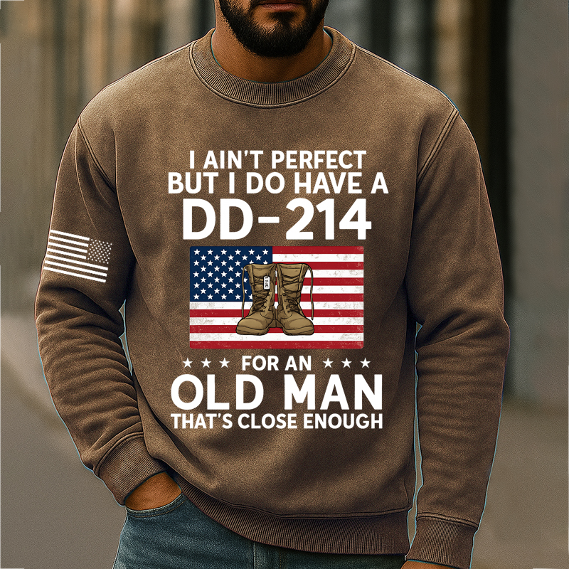 Veteran Printed Casual Men's Sweatshirt