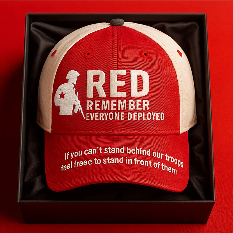 Red Friday Printed Casual Hat