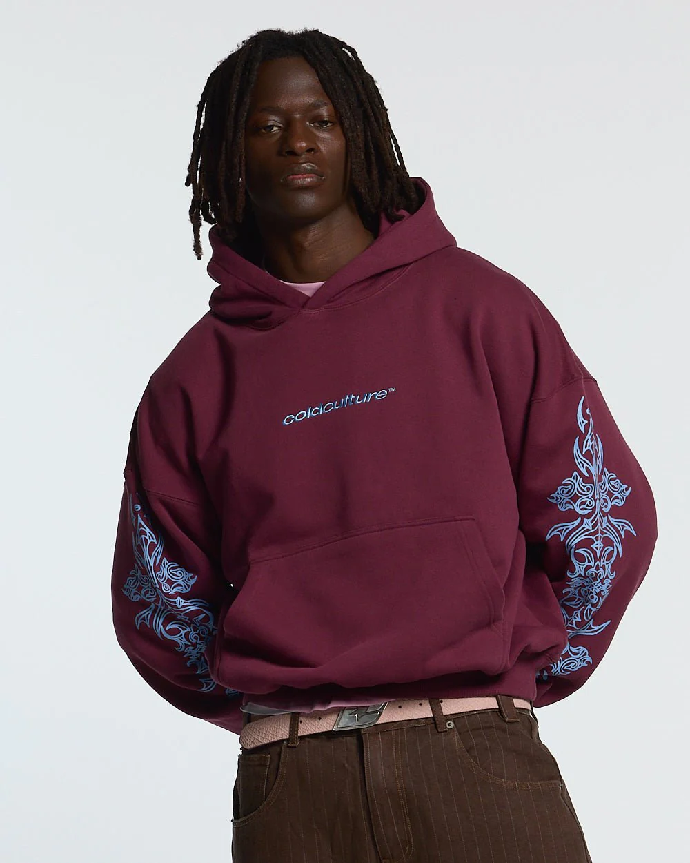 TRIBAL HOODIE BURGUNDY