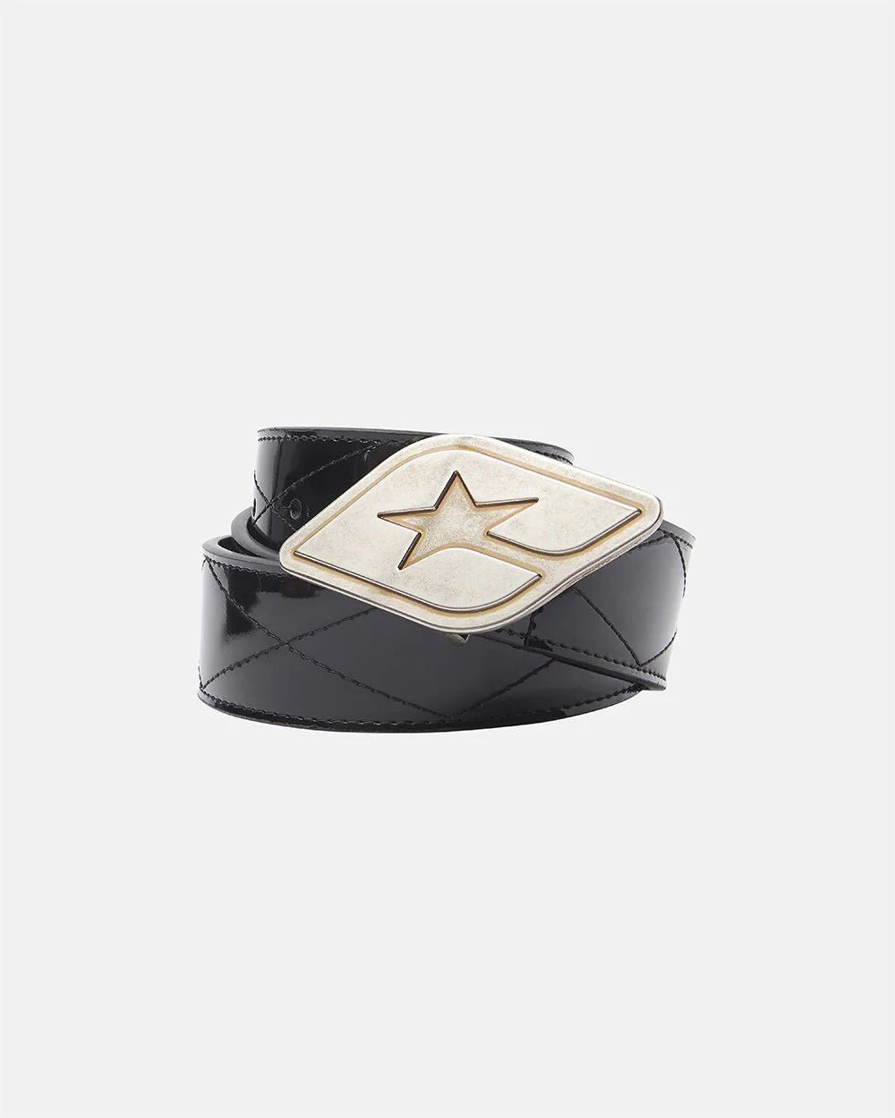 ORIGINAL LEATHER BELT GLOSSY BLACK