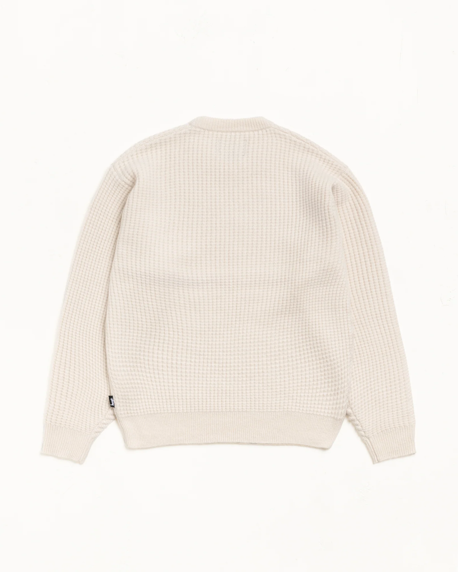 WAFFLE KNIT CASHMERE CREW