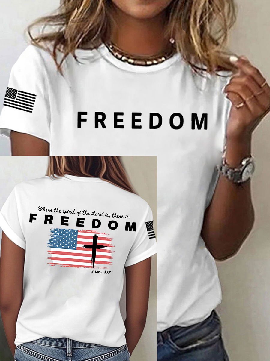 Women's Freedom Is Not Free R.I.P Charlie Kirk  Short Sleeve T-Shirt
