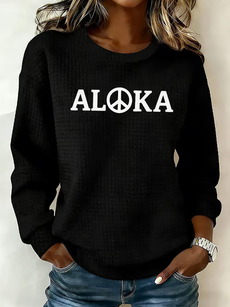 Walk For Peace Women's Textured Sweatshirt