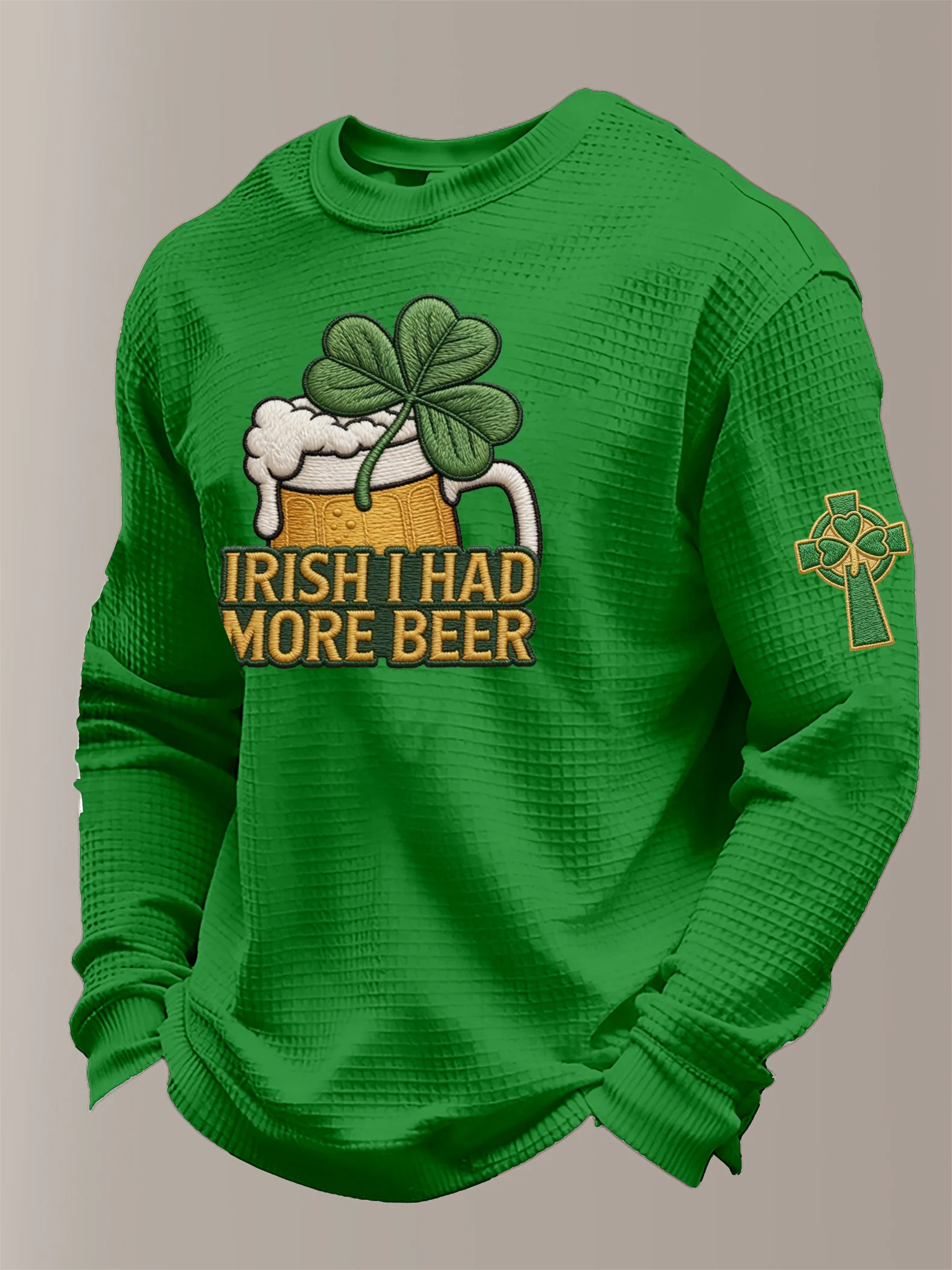 Men's St. Patrick's Day Printed Long-Sleeved T-shirt-Fast Shipping