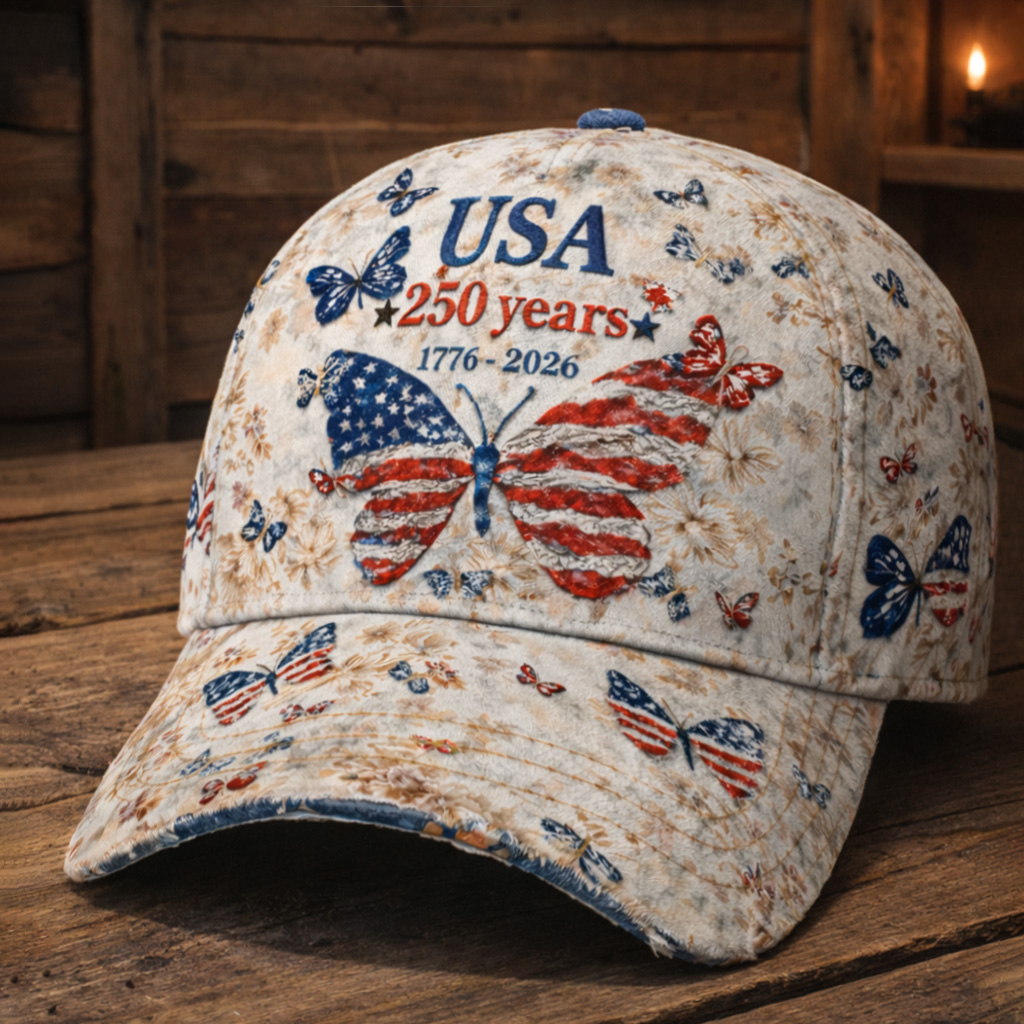 America 250th Anniversary Art Print Casual Hat