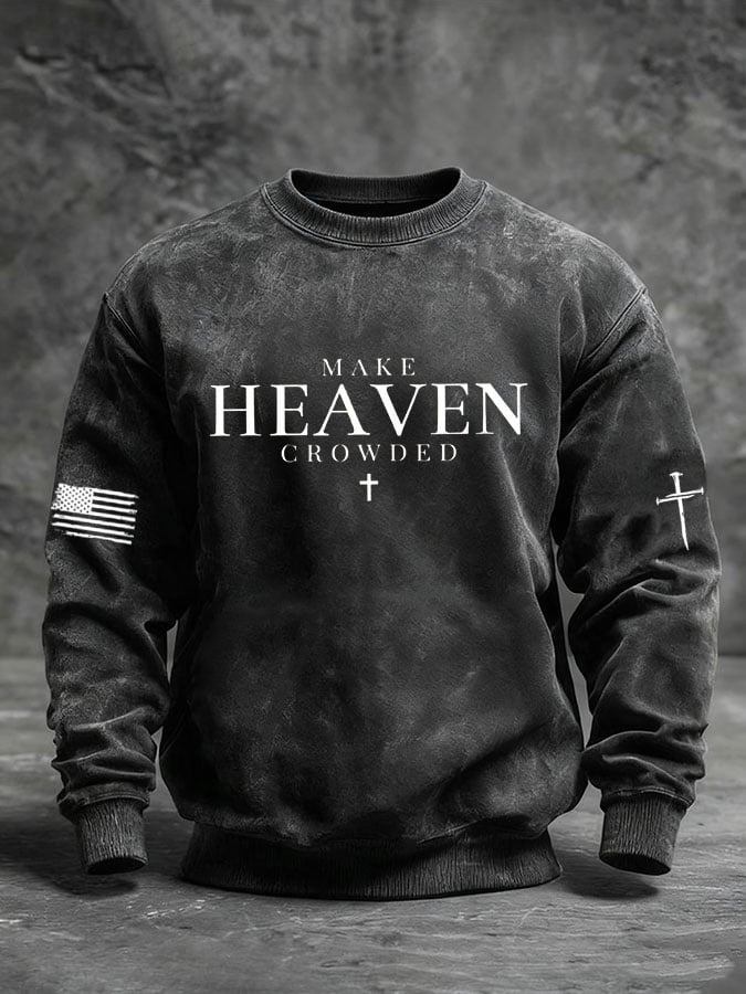 Men's Faith Print Casual Sweatshirt