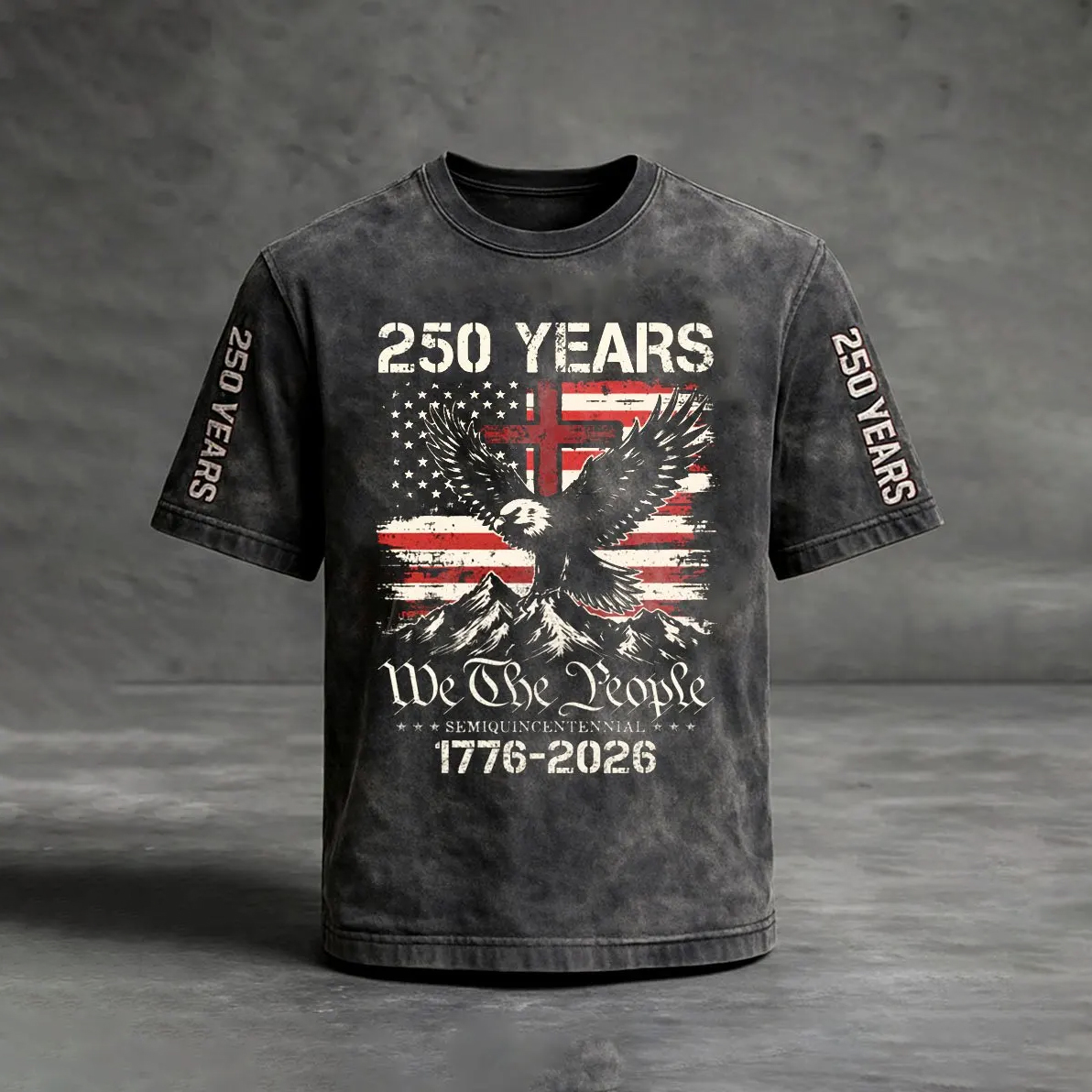 Men's Retro American 250th Anniversary Short-Sleeved T-Shirt