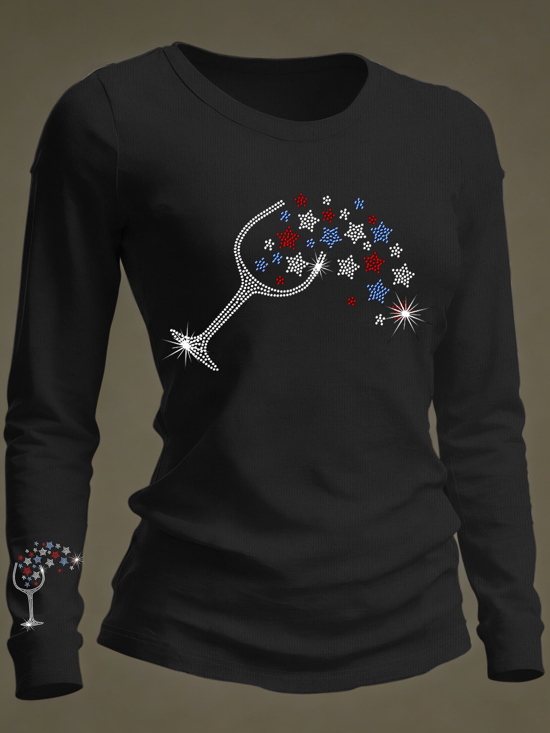 Women's casual faith-inspired long-sleeved T-shirt