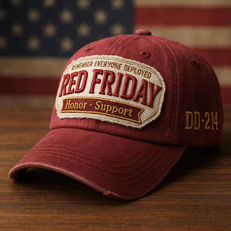 Red Friday Art Print Hat