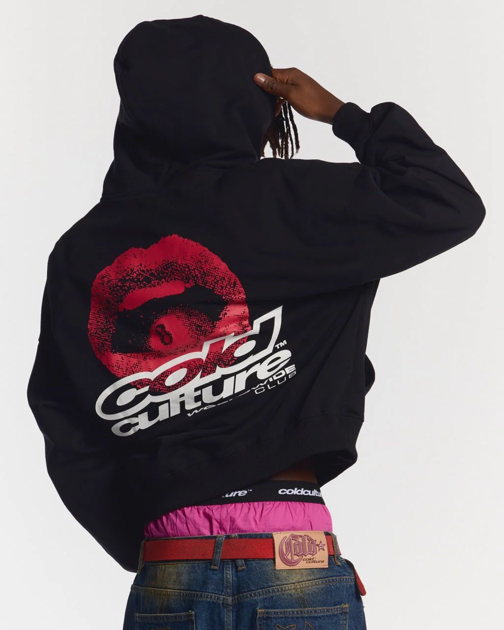 LIP COMBO HOODIE BLACK