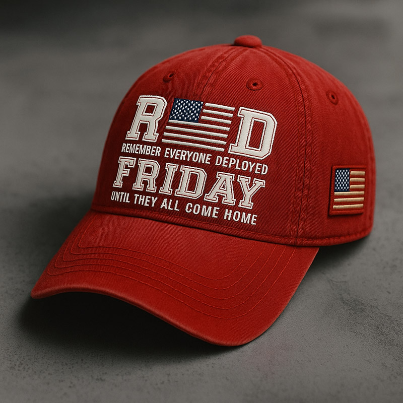 US Red Friday Printed Casual Hat
