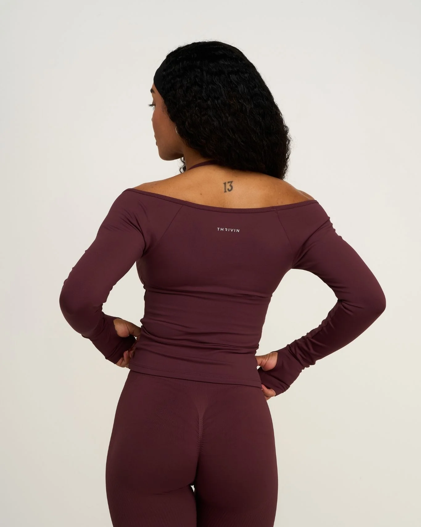 Elevate™ Sculpting Seamless V-Neck Top | Dark Mauve