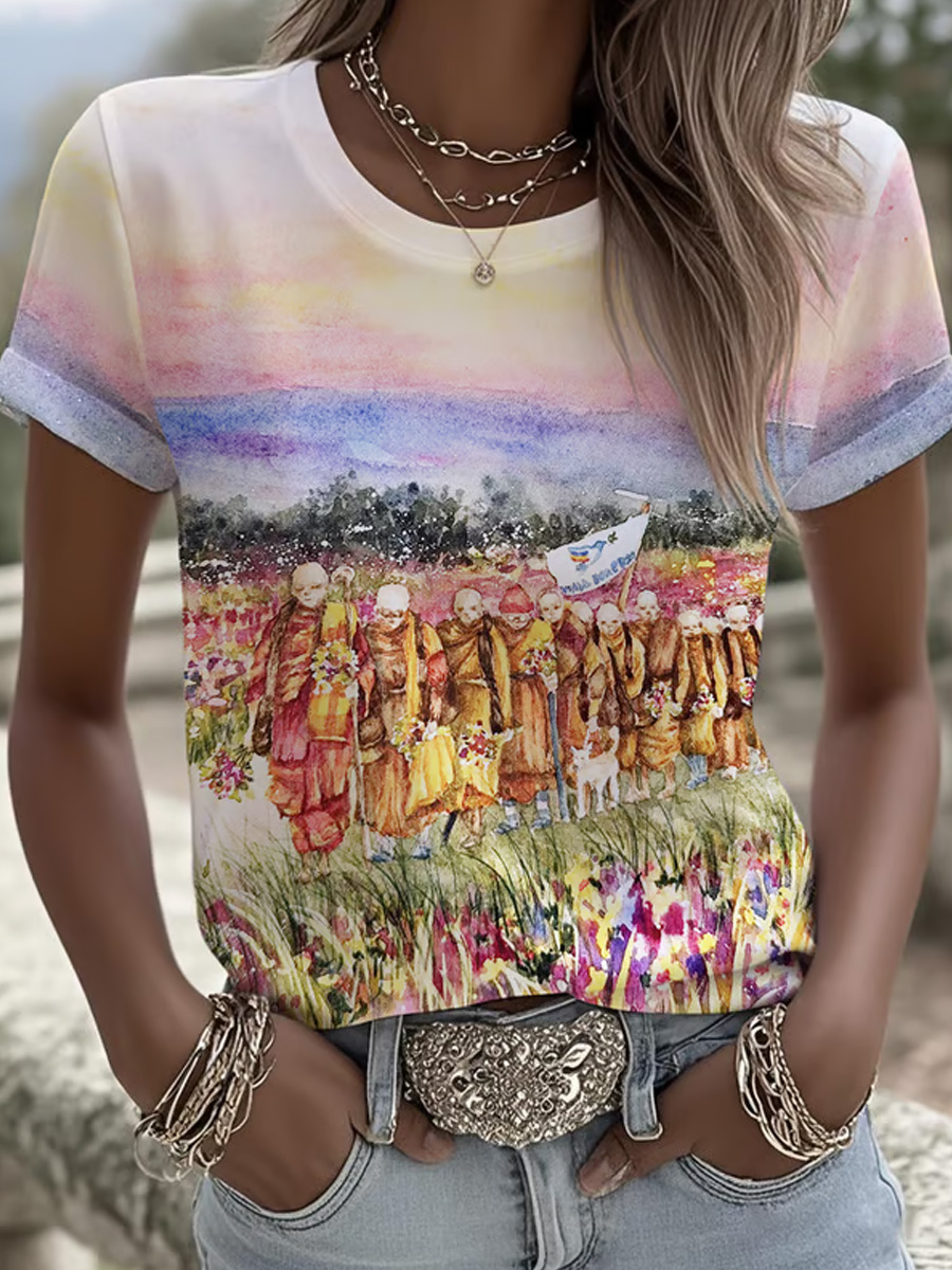 Women's Walk For Peace Art Print T-shirt