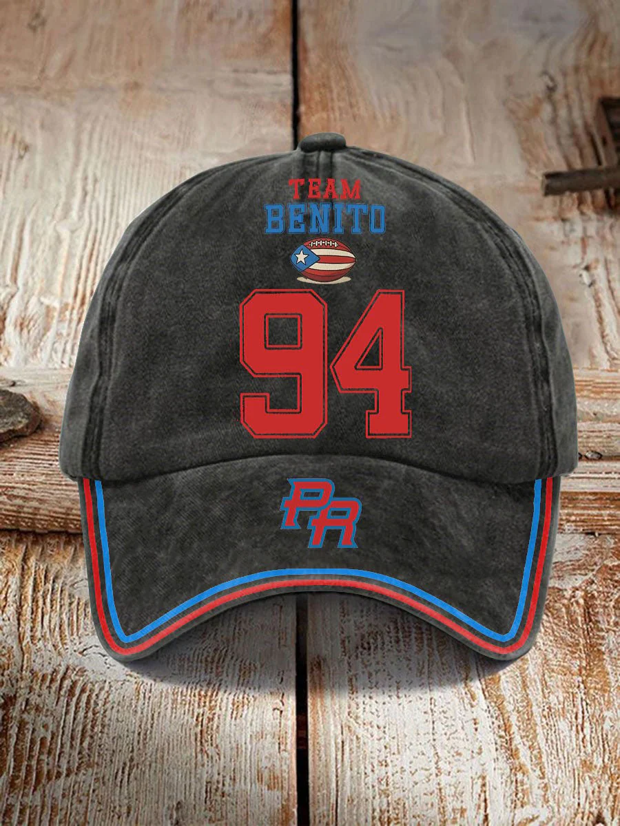 Puerto Rico Print Baseball Cap