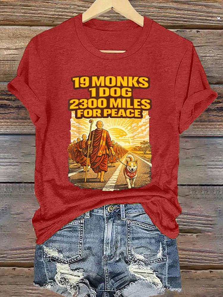 Women's Walk For Peace Art Print T-shirt