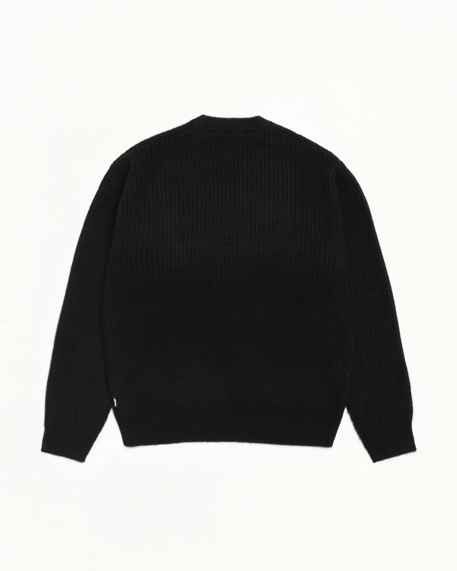 WAFFLE KNIT CASHMERE CREW