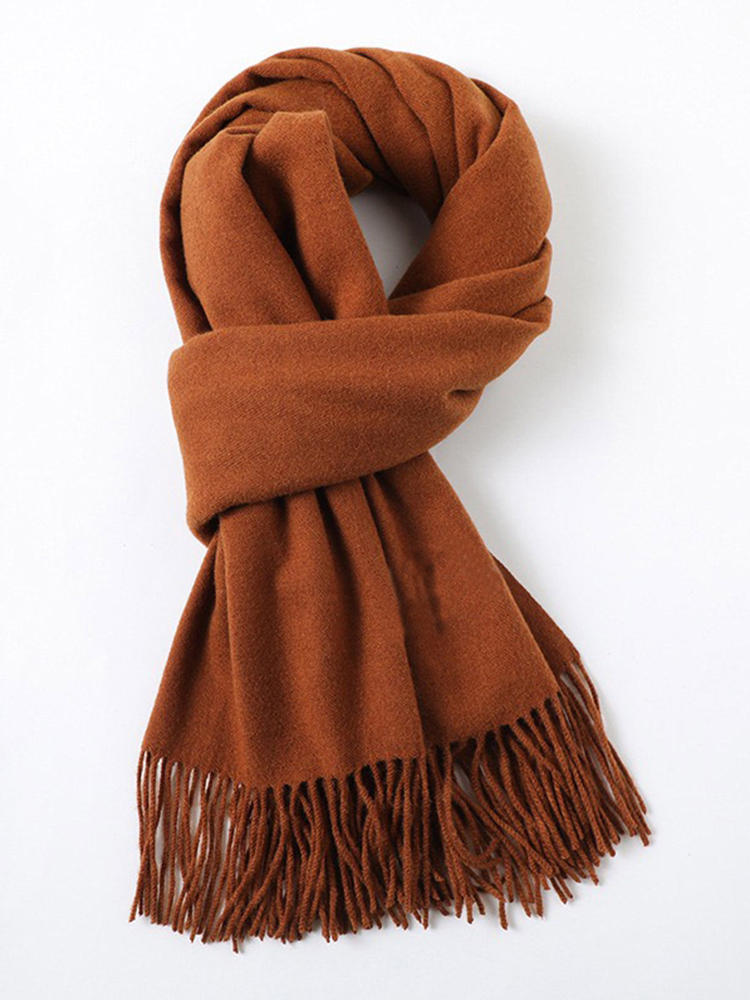 Walk For Peace With A Faux Cashmere Thickened Scarf