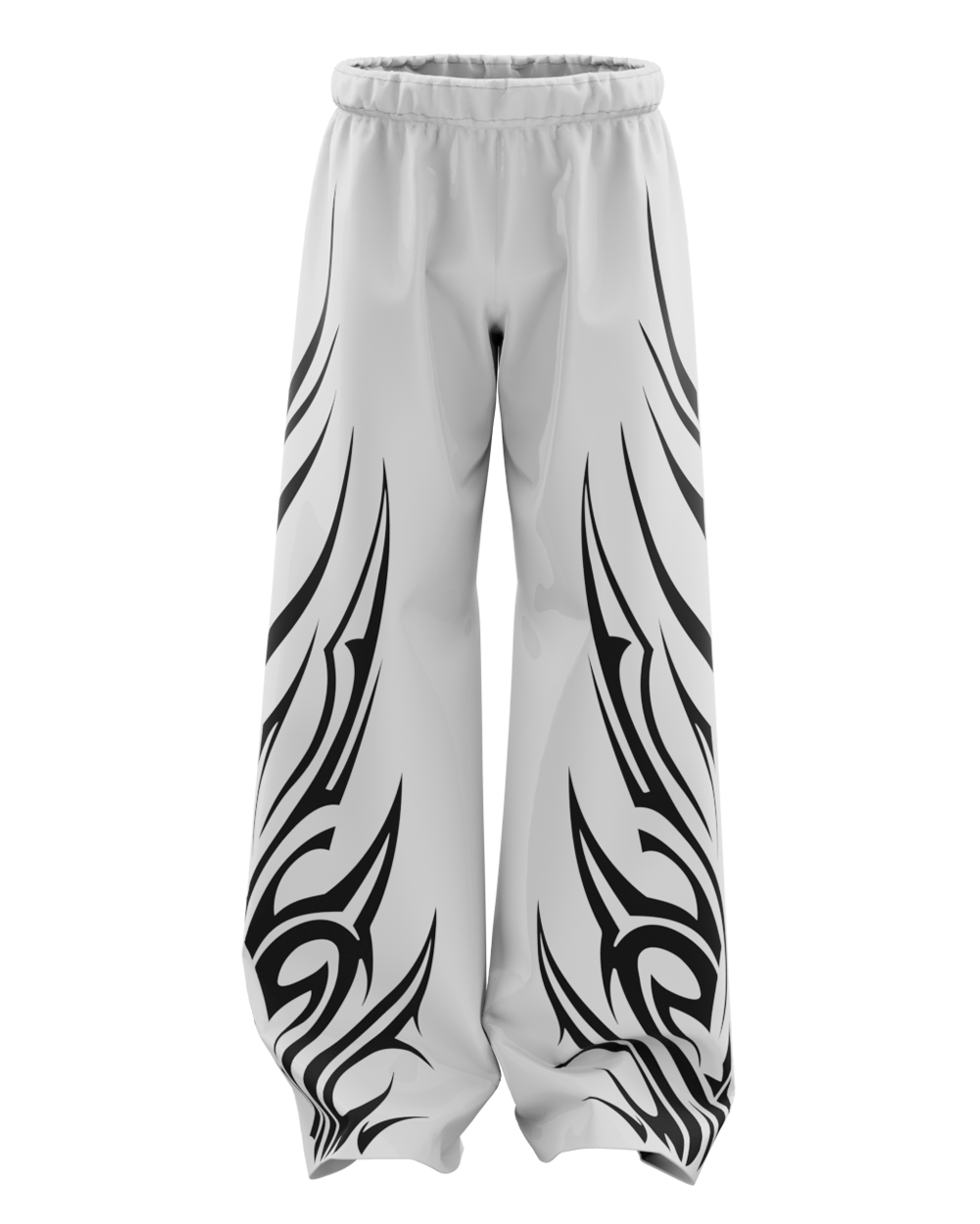 Thorne White Unisex Straight Fit Baggy Pants